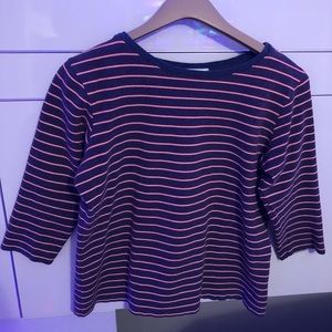 Red White and Blue Striped Tee